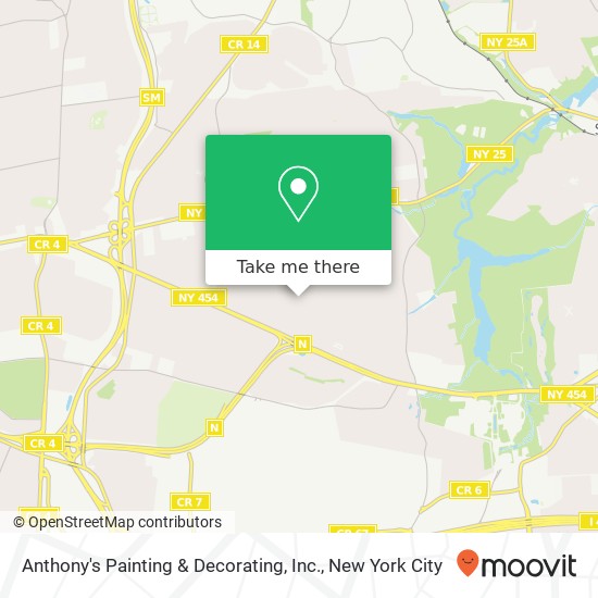 Anthony's Painting & Decorating, Inc. map