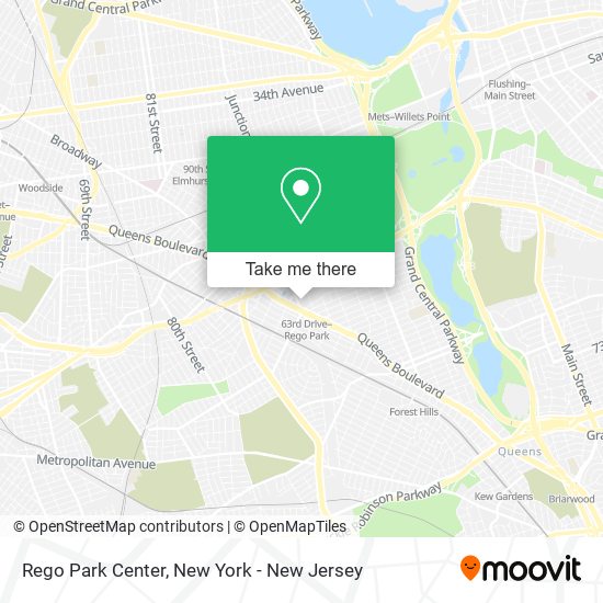 Rego Park Center map