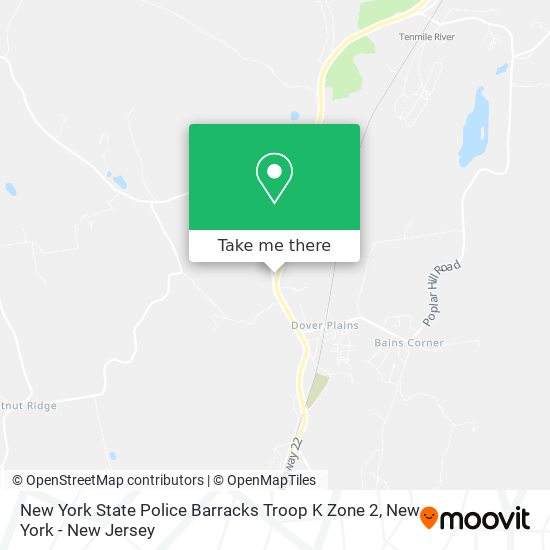 New York State Police Barracks Troop K Zone 2 map