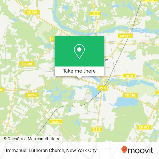Immanuel Lutheran Church map