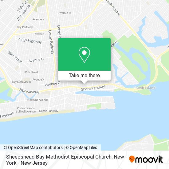 Sheepshead Bay Methodist Episcopal Church map