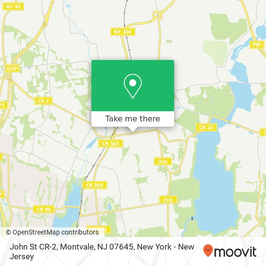 Mapa de John St CR-2, Montvale, NJ 07645