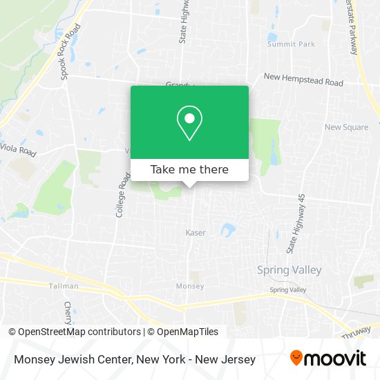 Monsey Jewish Center map