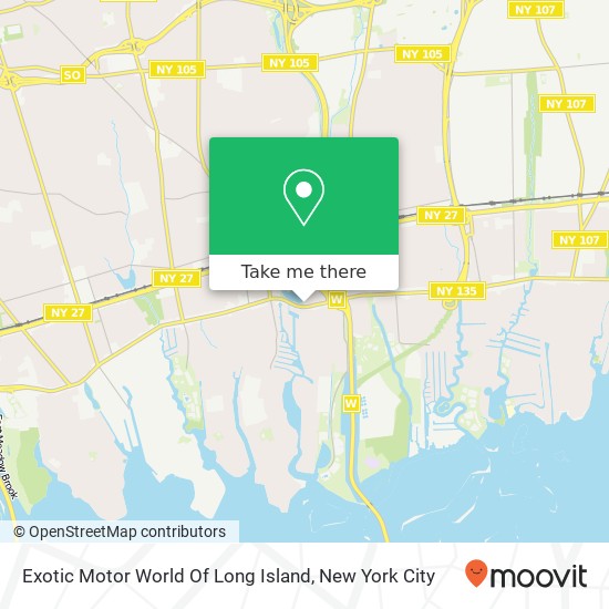 Exotic Motor World Of Long Island map