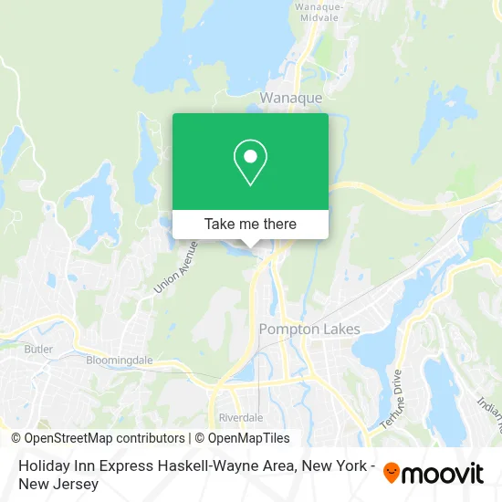 Holiday Inn Express Haskell-Wayne Area map