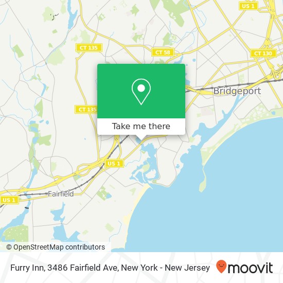 Mapa de Furry Inn, 3486 Fairfield Ave