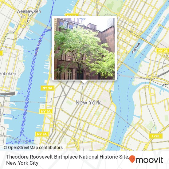Theodore Roosevelt Birthplace National Historic Site map
