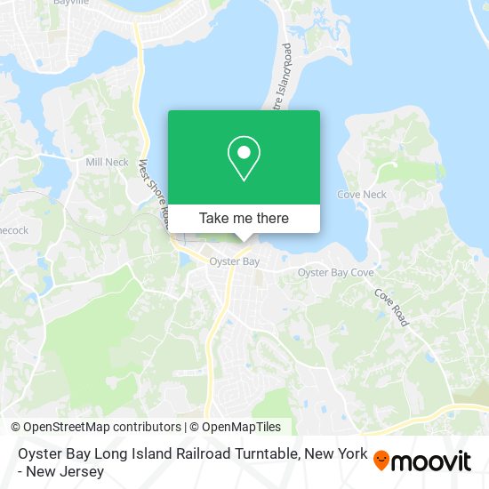 How to get to Oyster Bay Long Island Railroad Turntable in Oyster