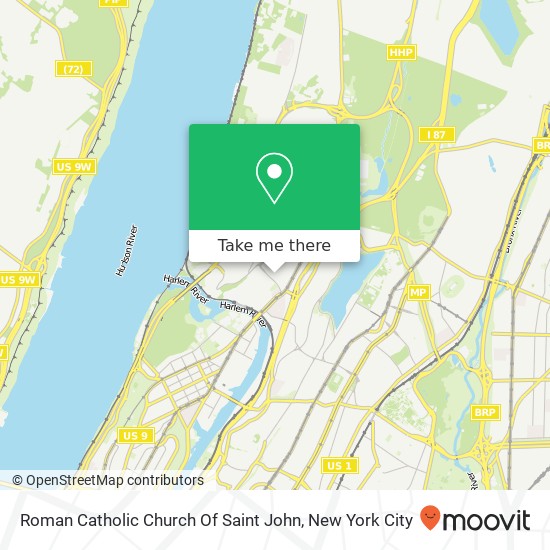 Roman Catholic Church Of Saint John map