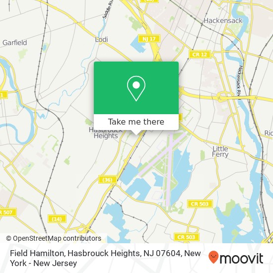 Field Hamilton, Hasbrouck Heights, NJ 07604 map