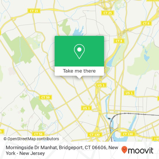 Morningside Dr Manhat, Bridgeport, CT 06606 map