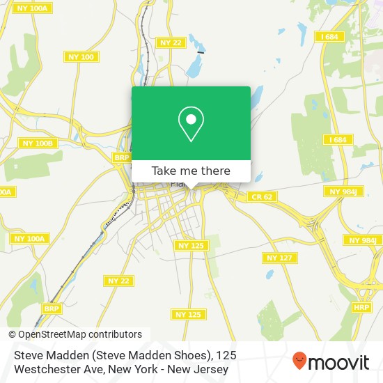 Mapa de Steve Madden (Steve Madden Shoes), 125 Westchester Ave