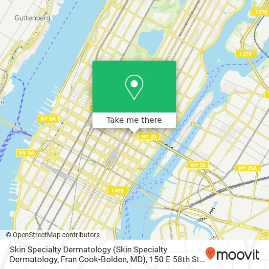 Skin Specialty Dermatology (Skin Specialty Dermatology, Fran Cook-Bolden, MD), 150 E 58th St map