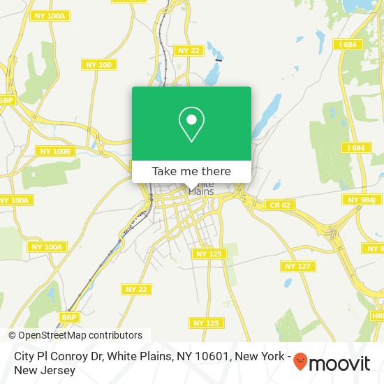City Pl Conroy Dr, White Plains, NY 10601 map