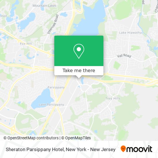 Sheraton Parsippany Hotel map