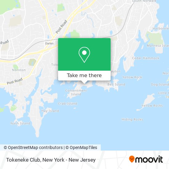 Tokeneke Club map