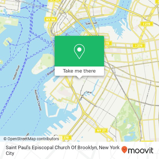 Saint Paul's Episcopal Church Of Brooklyn map
