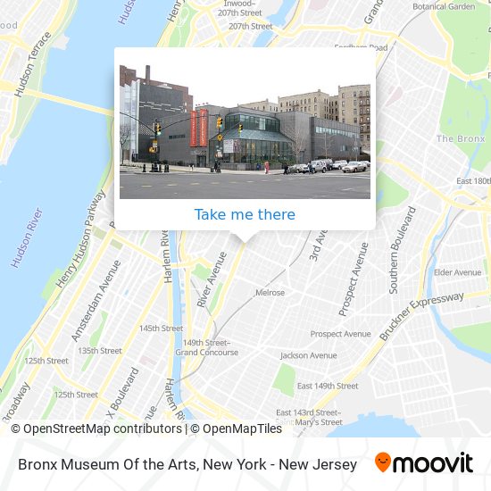 Bronx Museum Of the Arts map