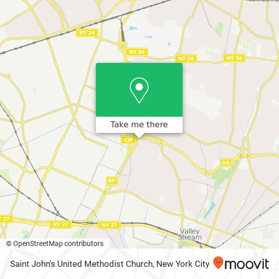 Saint John's United Methodist Church map