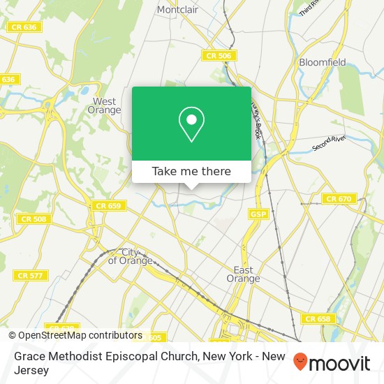 Mapa de Grace Methodist Episcopal Church