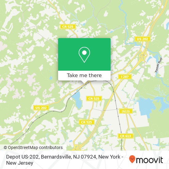 Depot US-202, Bernardsville, NJ 07924 map