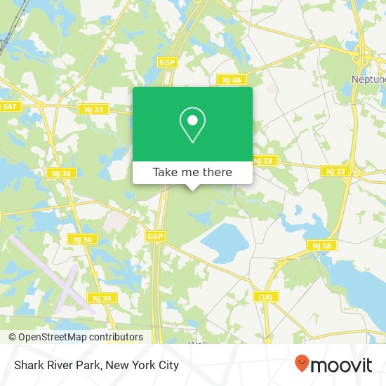 Shark River Park map