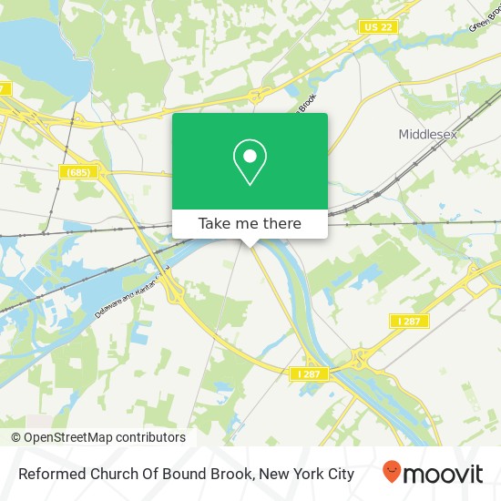 Mapa de Reformed Church Of Bound Brook