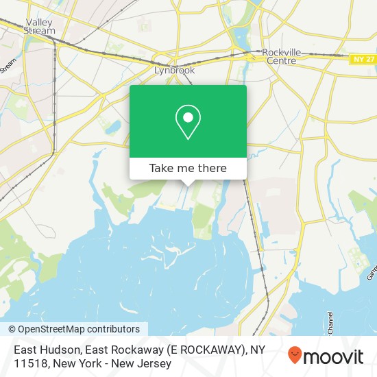 Mapa de East Hudson, East Rockaway (E ROCKAWAY), NY 11518