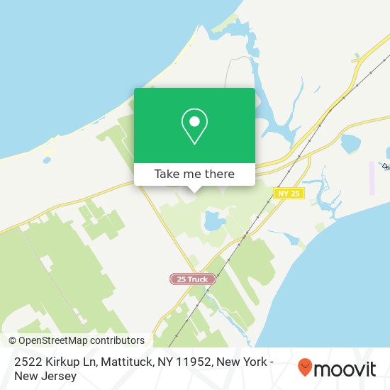 Mapa de 2522 Kirkup Ln, Mattituck, NY 11952
