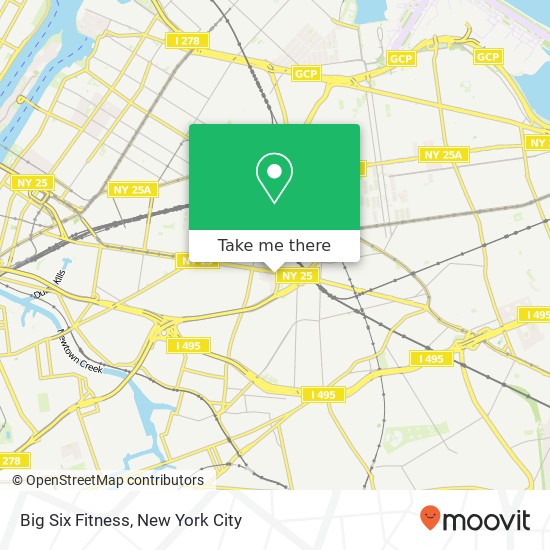 Big Six Fitness map