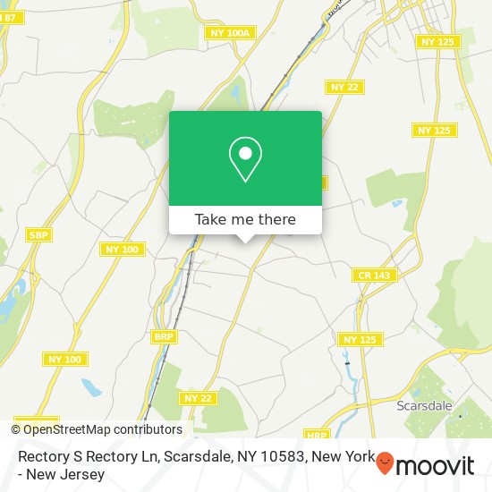 Mapa de Rectory S Rectory Ln, Scarsdale, NY 10583