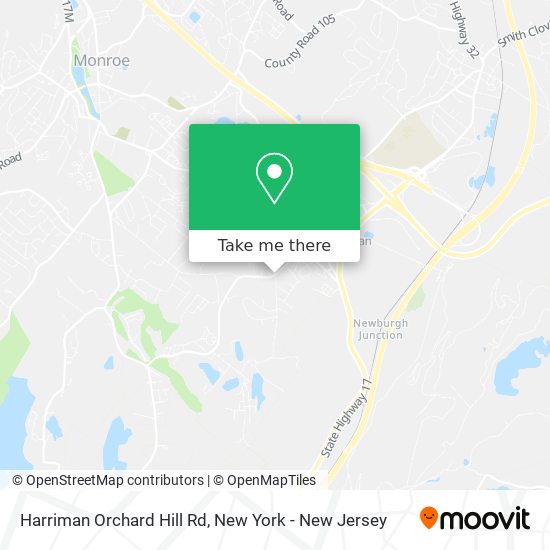 Harriman Orchard Hill Rd map