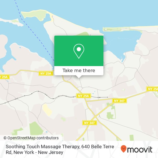 Mapa de Soothing Touch Massage Therapy, 640 Belle Terre Rd