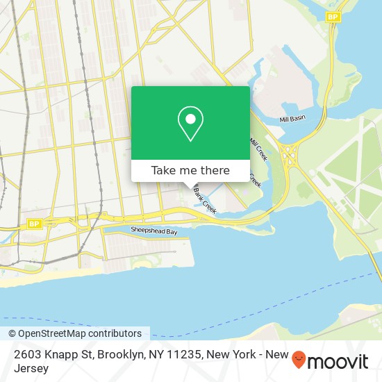 2603 Knapp St, Brooklyn, NY 11235 map