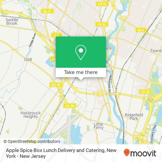 Apple Spice Box Lunch Delivery and Catering map