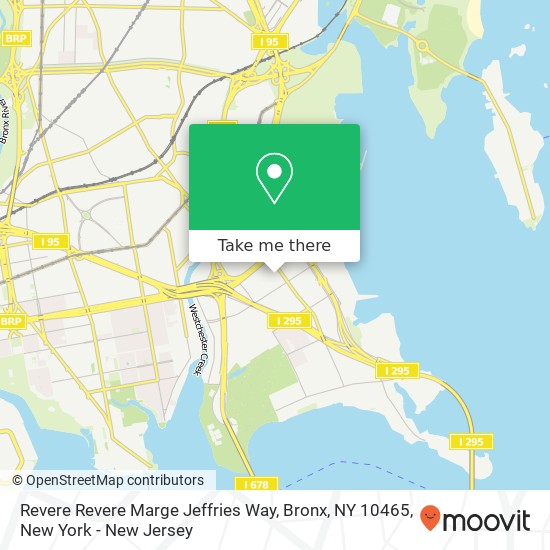 Mapa de Revere Revere Marge Jeffries Way, Bronx, NY 10465