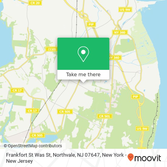 Frankfort St Was St, Northvale, NJ 07647 map