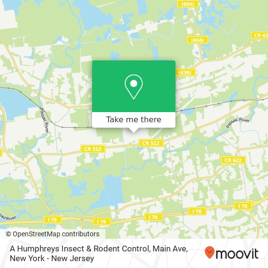 A Humphreys Insect & Rodent Control, Main Ave map