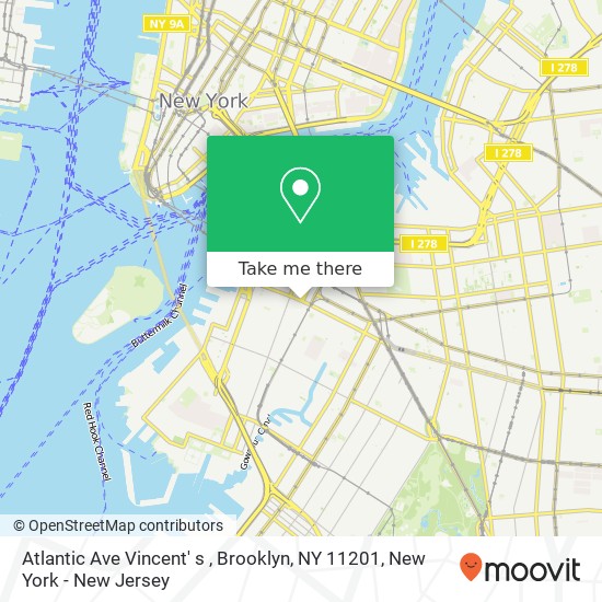 Atlantic Ave Vincent' s , Brooklyn, NY 11201 map