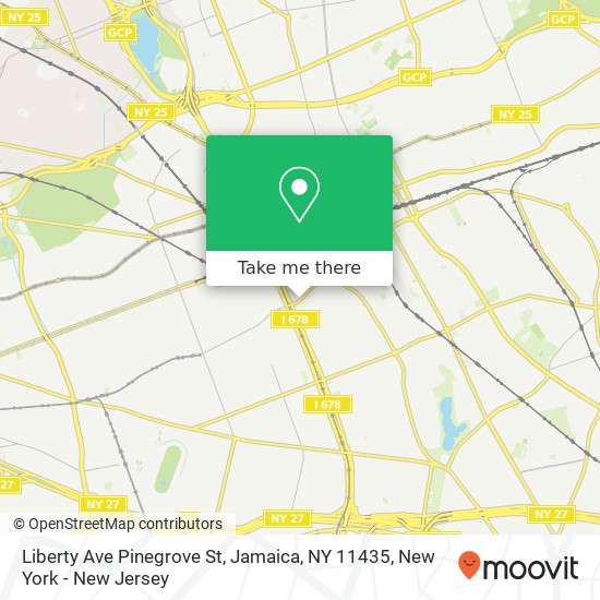 Mapa de Liberty Ave Pinegrove St, Jamaica, NY 11435