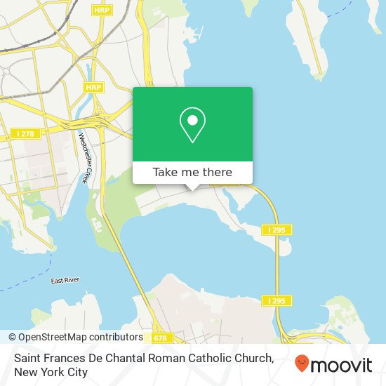 Mapa de Saint Frances De Chantal Roman Catholic Church