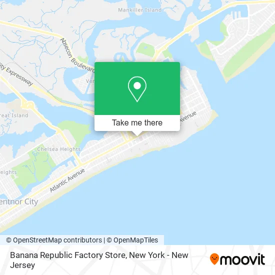 Banana Republic Factory Store map
