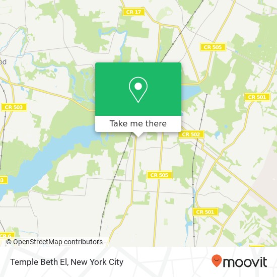 Temple Beth El map