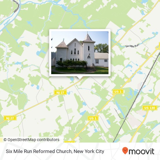 Mapa de Six Mile Run Reformed Church