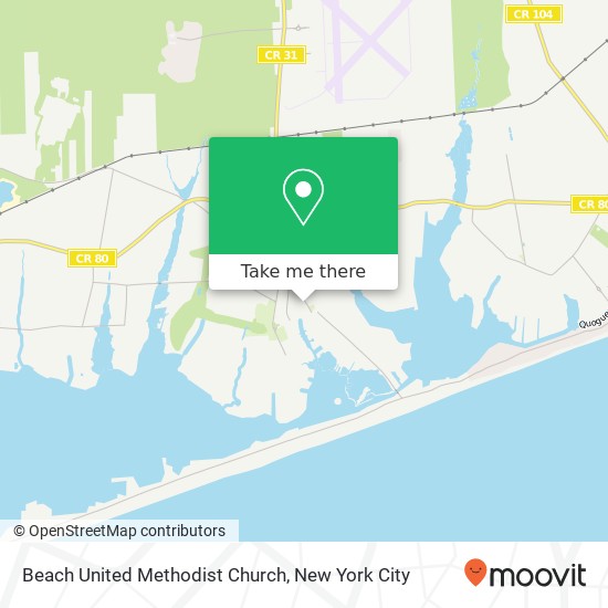 Beach United Methodist Church map