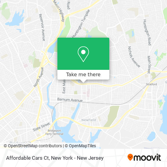 Affordable Cars Ct map