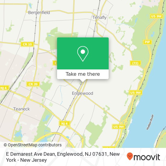 E Demarest Ave Dean, Englewood, NJ 07631 map