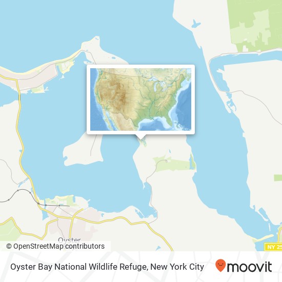 Oyster Bay National Wildlife Refuge map