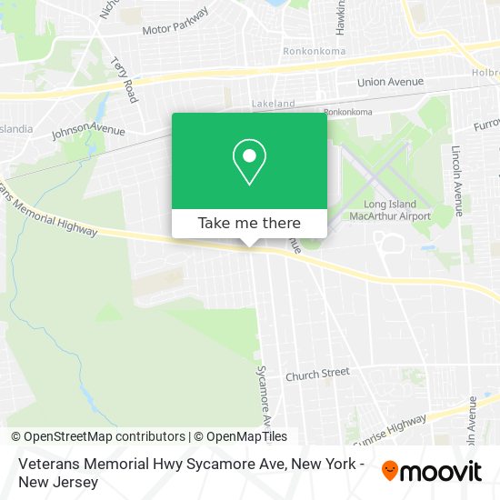 Mapa de Veterans Memorial Hwy Sycamore Ave