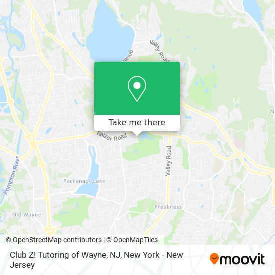 Club Z! Tutoring of Wayne, NJ map